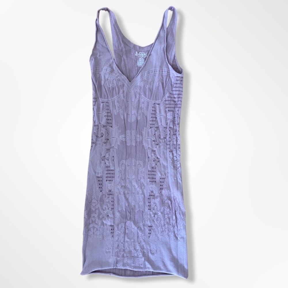 Intimately by Free People mauve v-neck bodycon slip dress size M